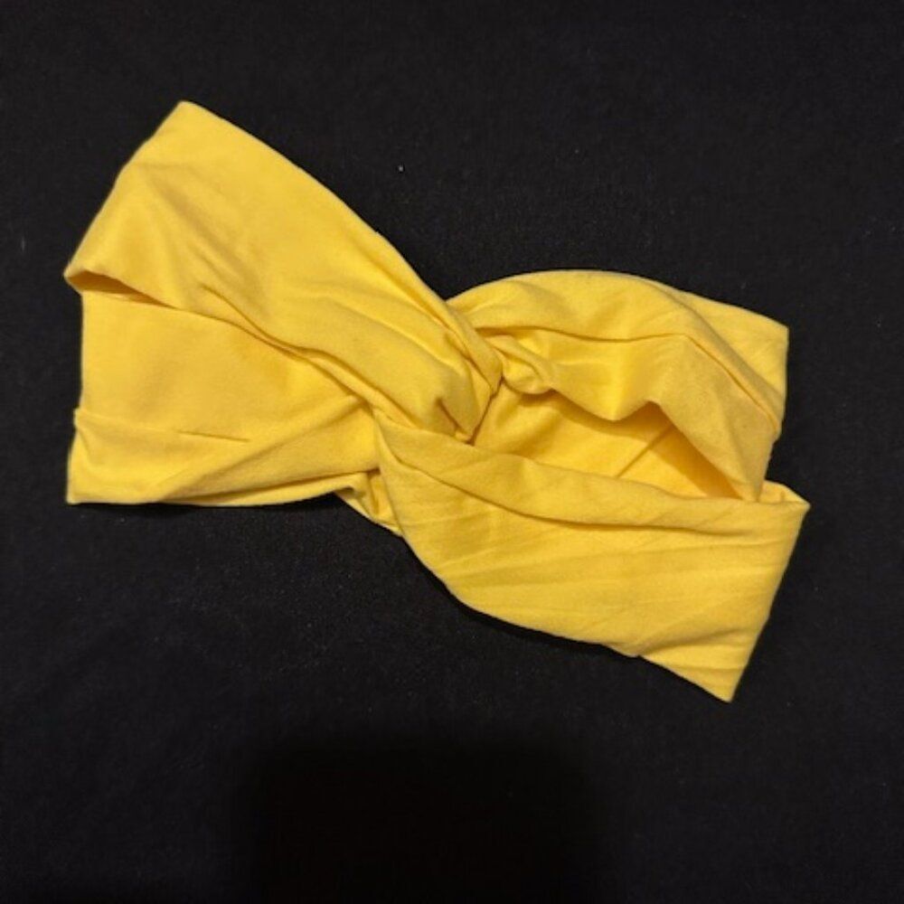 Yellow Twist Knot Headband Tween-Adult  YLWTW  Handcrafted NWT Boutique